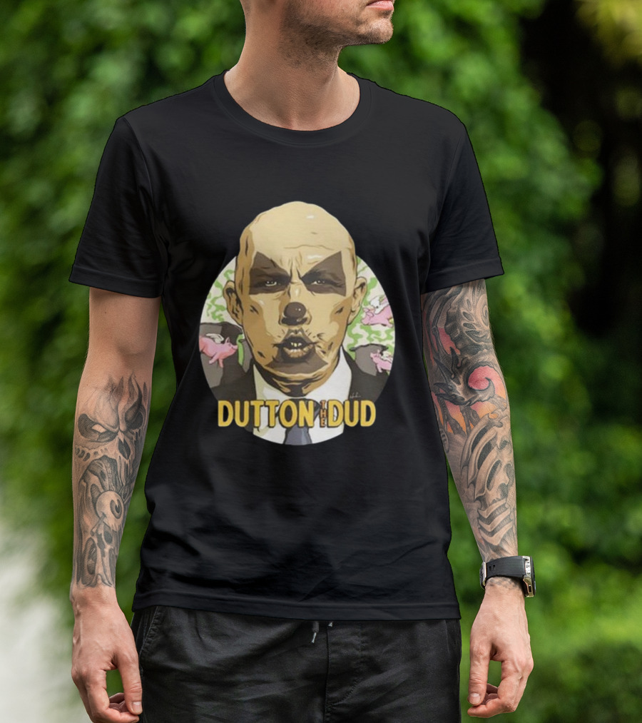 Dutton The Dud James Hillier Dutton Pigs Fly Caricature T-Shirt