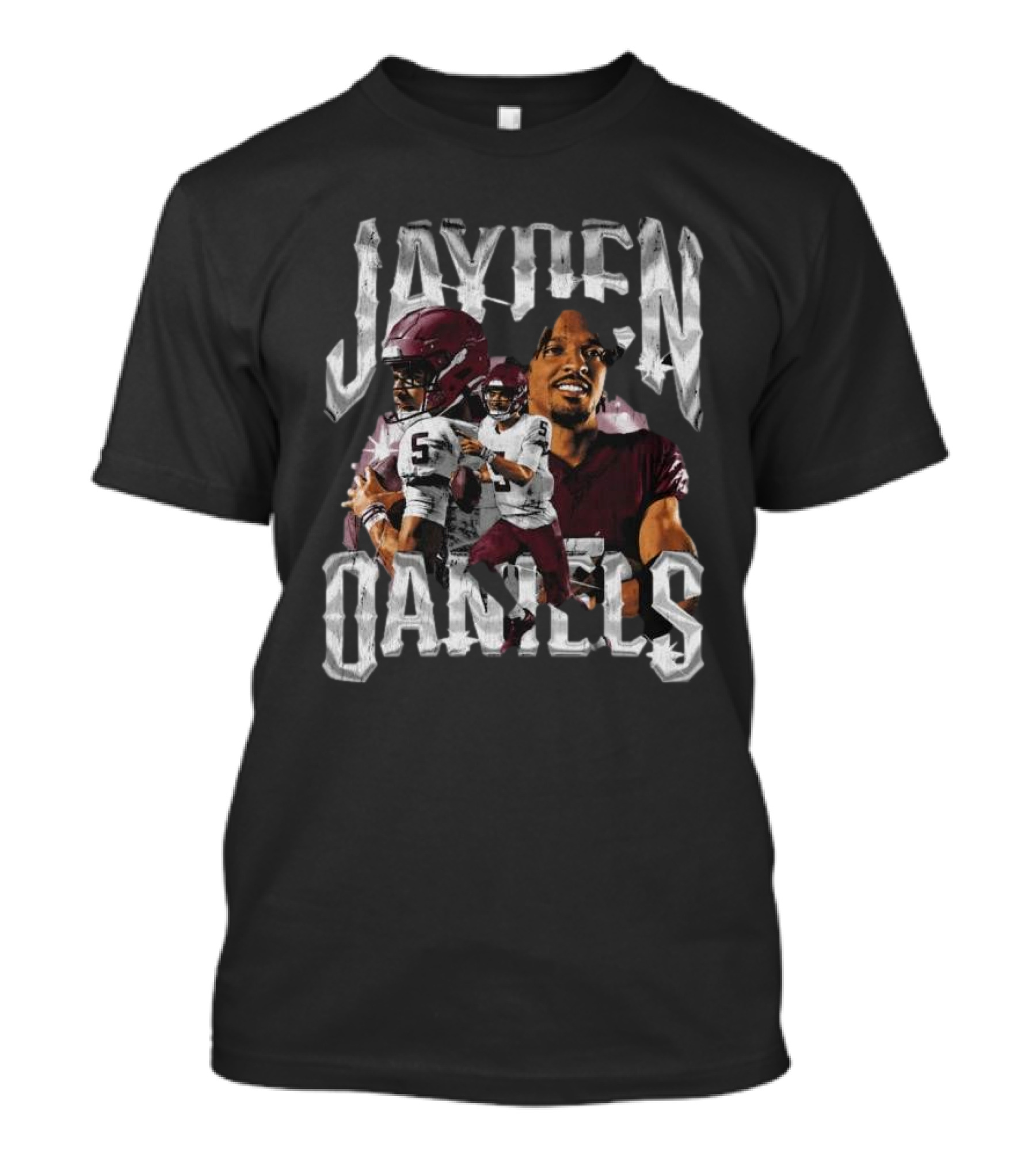 Jayden Daniels Football Action T-Shirt