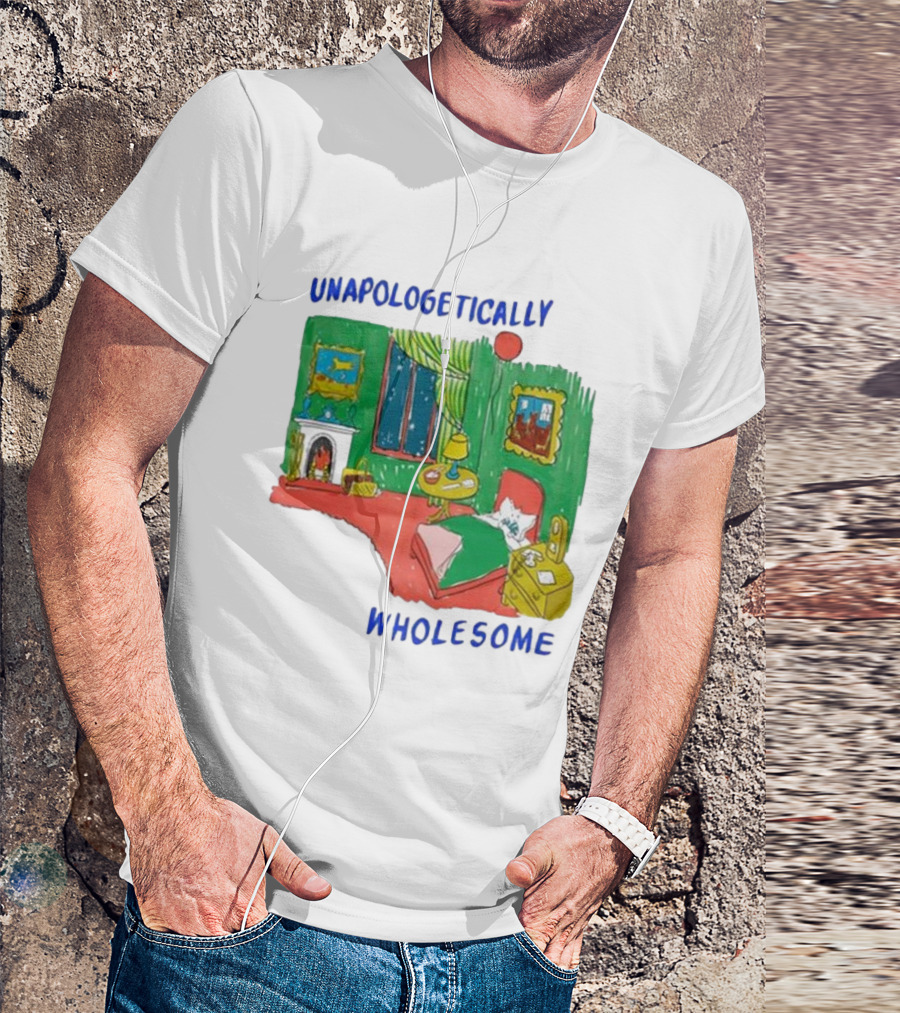 Unapologetically Wholesome Cozy Bedroom Scene T-Shirt