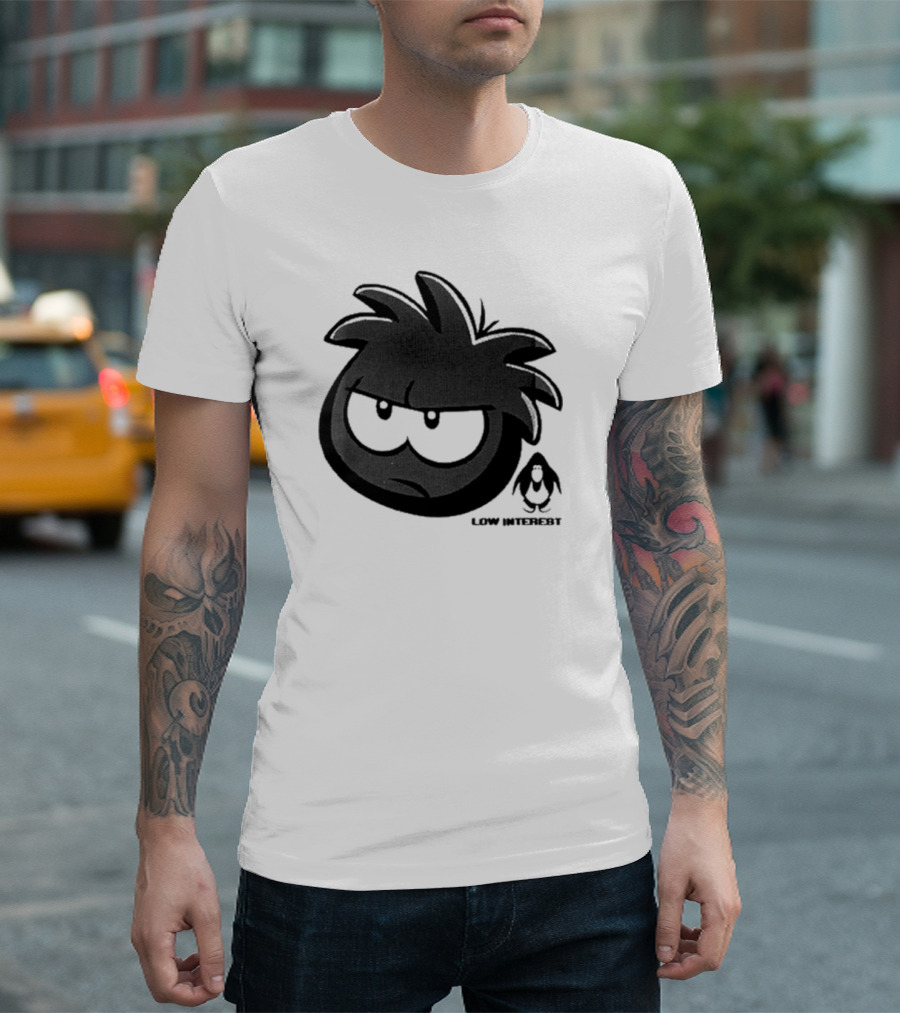 Club Penguin Low Interest Grumpy Puffle with Penguin T-Shirt