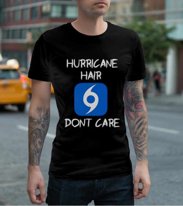Hurricane Hair Don't Care Blue T-Shirt