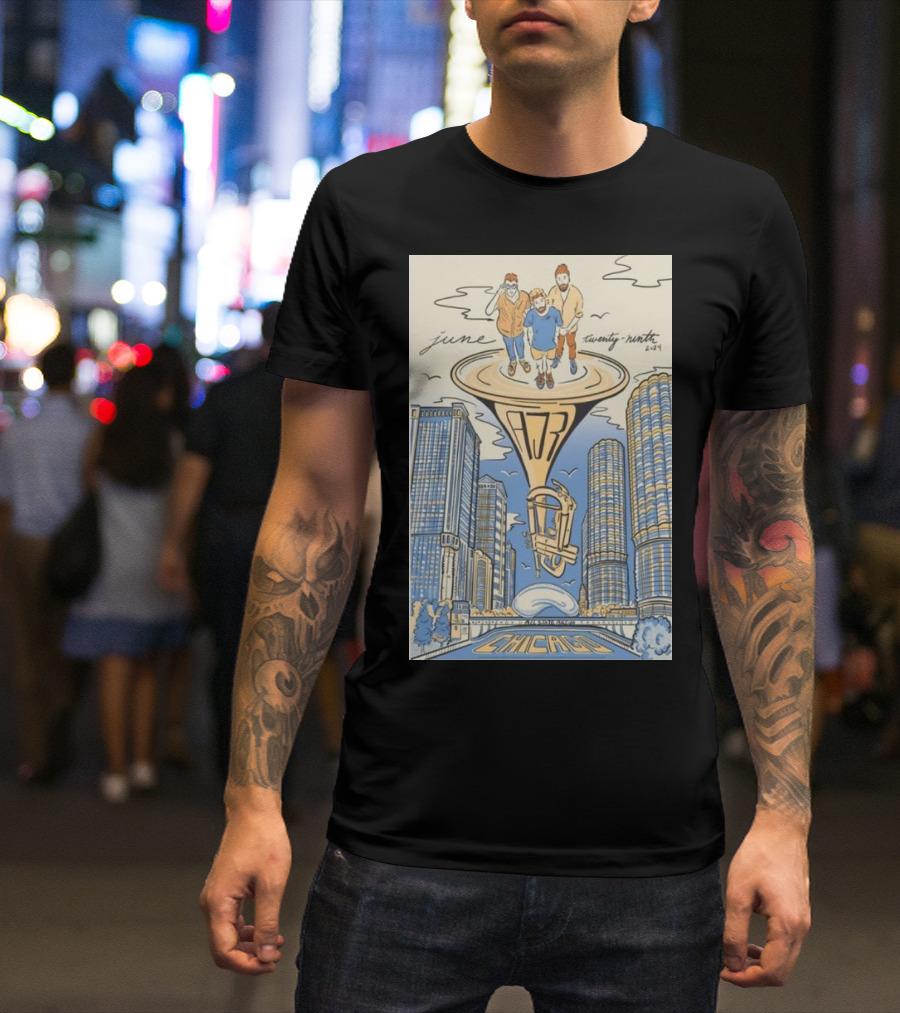 June Twenty-Ninth 2024 AJR In Chicago At Allstate Arena T-Shirt