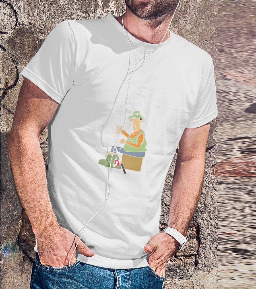 I Am A Masterbaiter Fishing Cartoon Humor T-Shirt