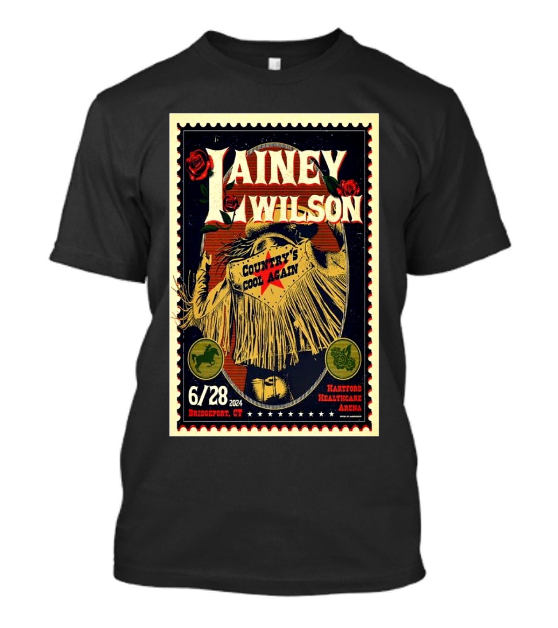 Lainey Wilson Country's Cool Again June 28 2024 Hartford HealthCare Amphitheater Bridgeport CT T-Shirt