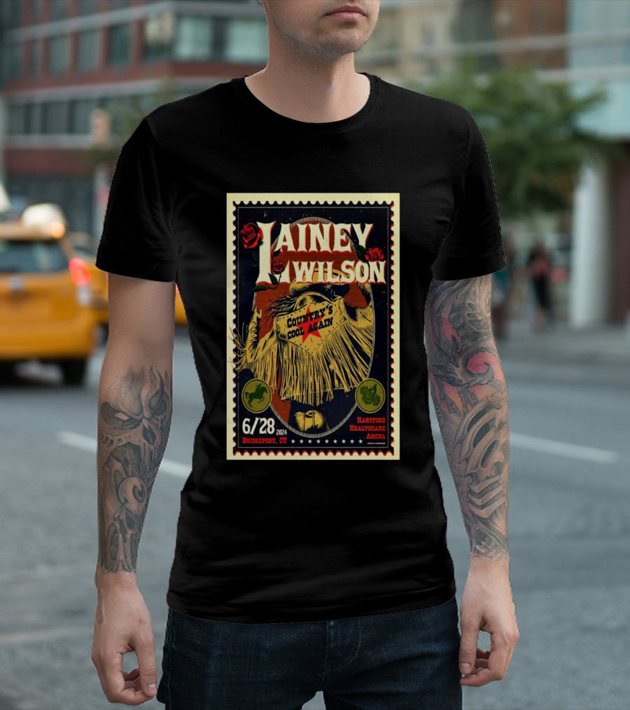 Lainey Wilson Country's Cool Again June 28 2024 Hartford HealthCare Amphitheater Bridgeport CT T-Shirt