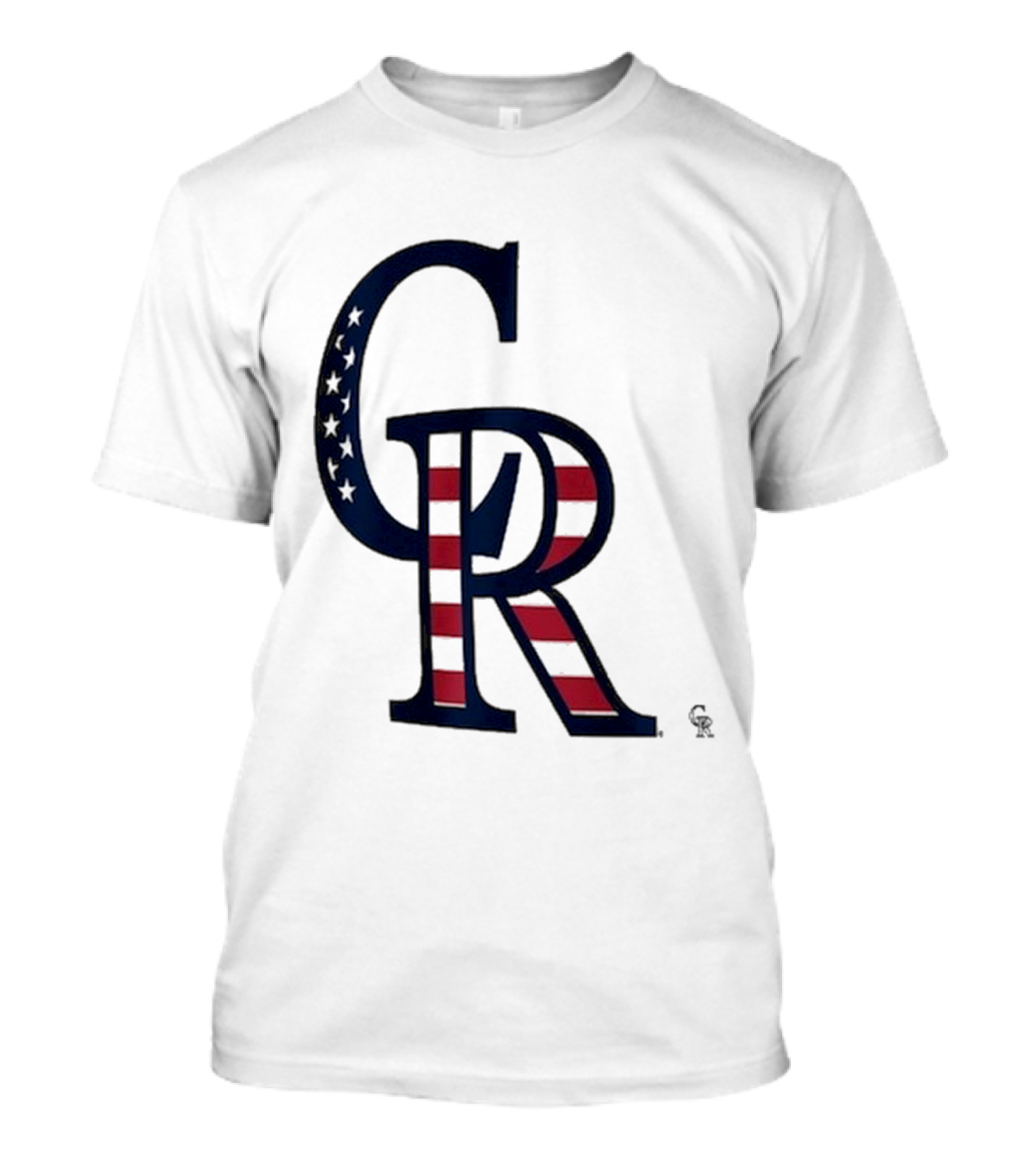 Colorado Rockies Patriotic Stars And Stripes 4th Of July T-Shirt