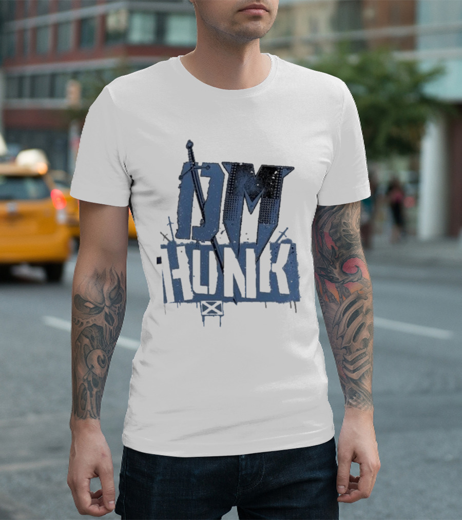 DM Hunk Sword Elements Drew Mcintyre Ringer T-Shirt