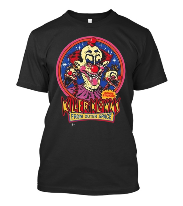 Killer Klowns From Outer Space Bonus Sticker T-Shirt