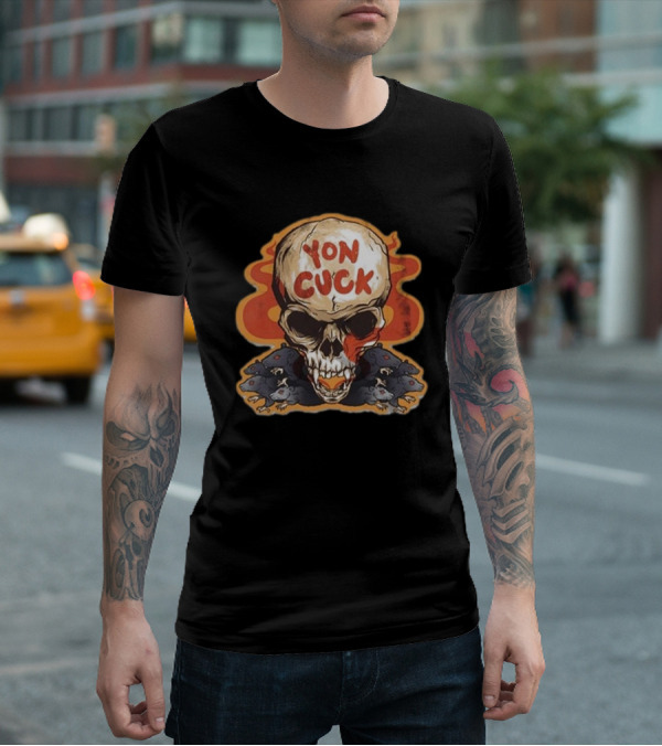 Mcelroy Yon Cuck Skull With Rats T-Shirt