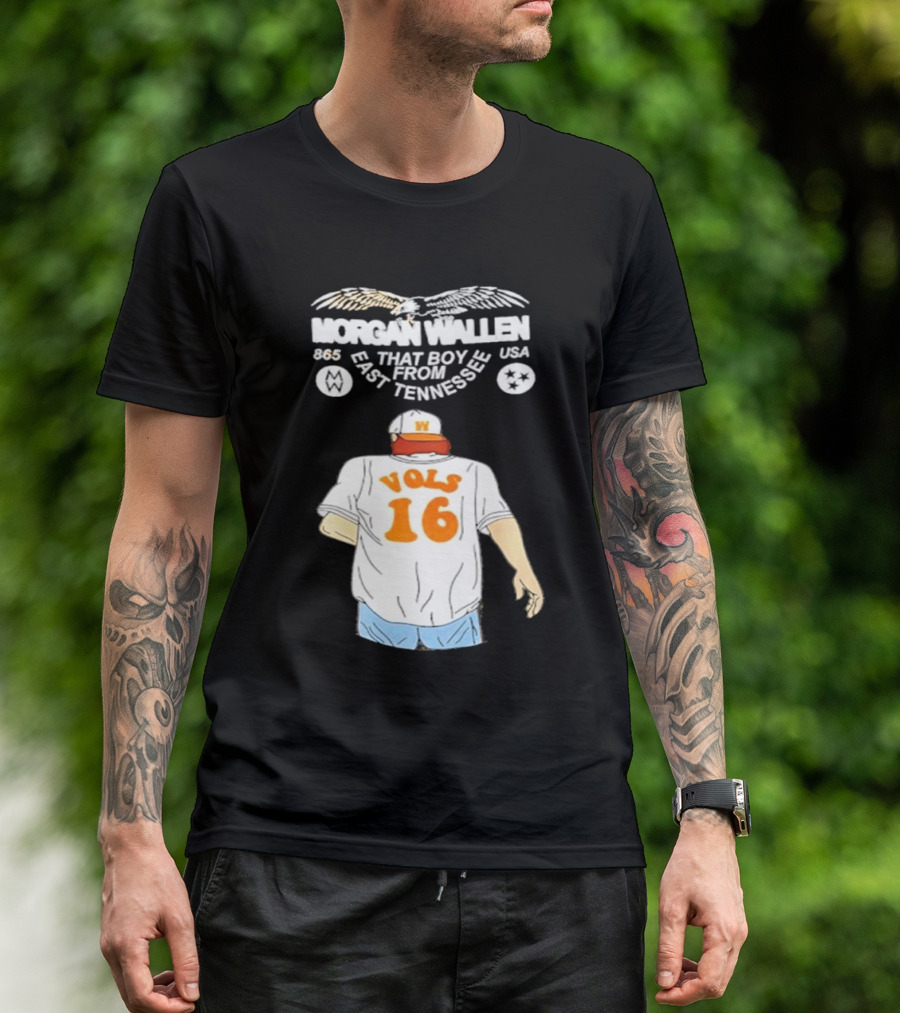 Morgan Wallen Vols 16 That Boy From East Tennessee USA 865 T-Shirt
