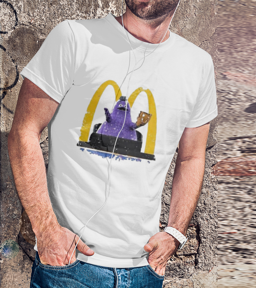 New York Mets The Grimace McDonald's Baseball Crossover T-Shirt