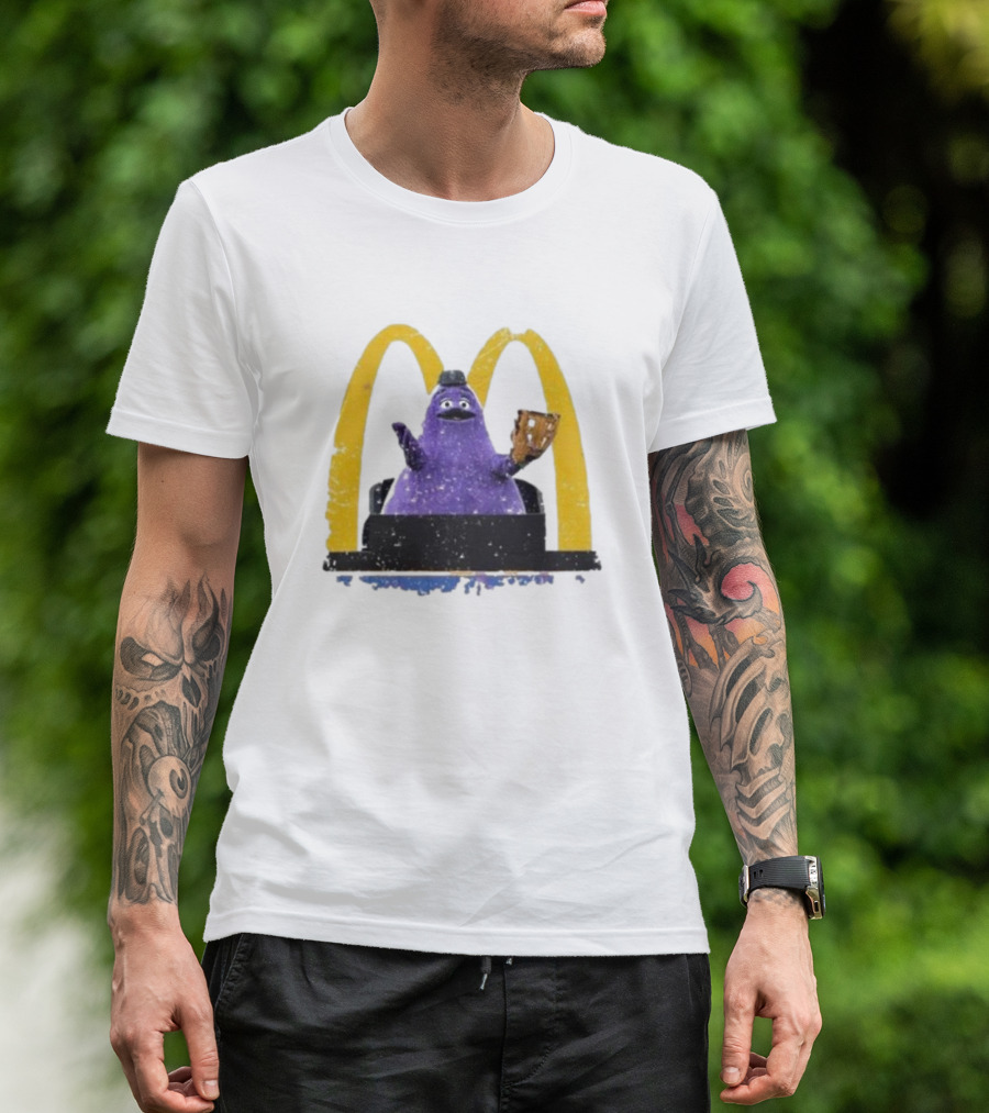 New York Mets The Grimace McDonald's Baseball Crossover T-Shirt