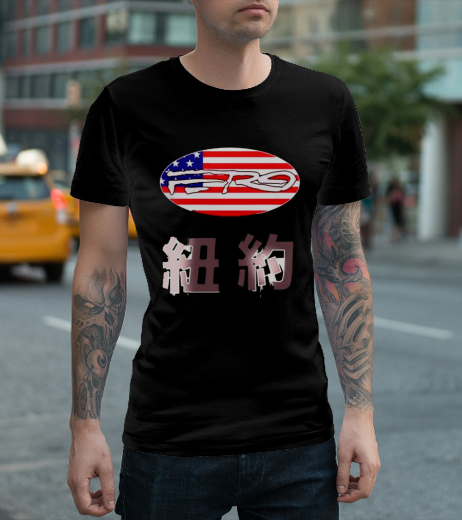 Awake NY Ferg American Flag Oval Logo T-Shirt