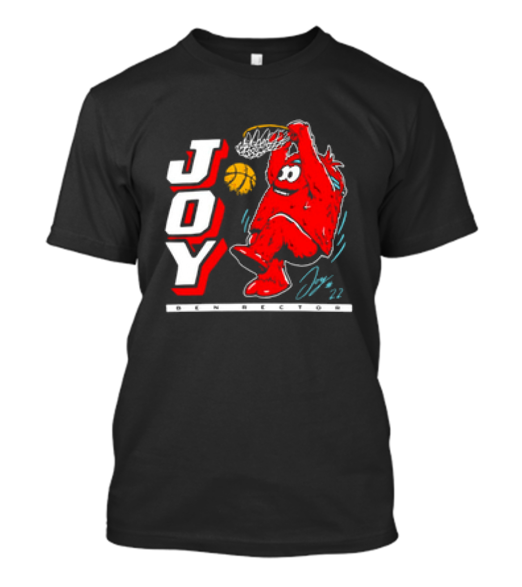 JOY Ben Rector Dunking Basketball Character T-Shirt