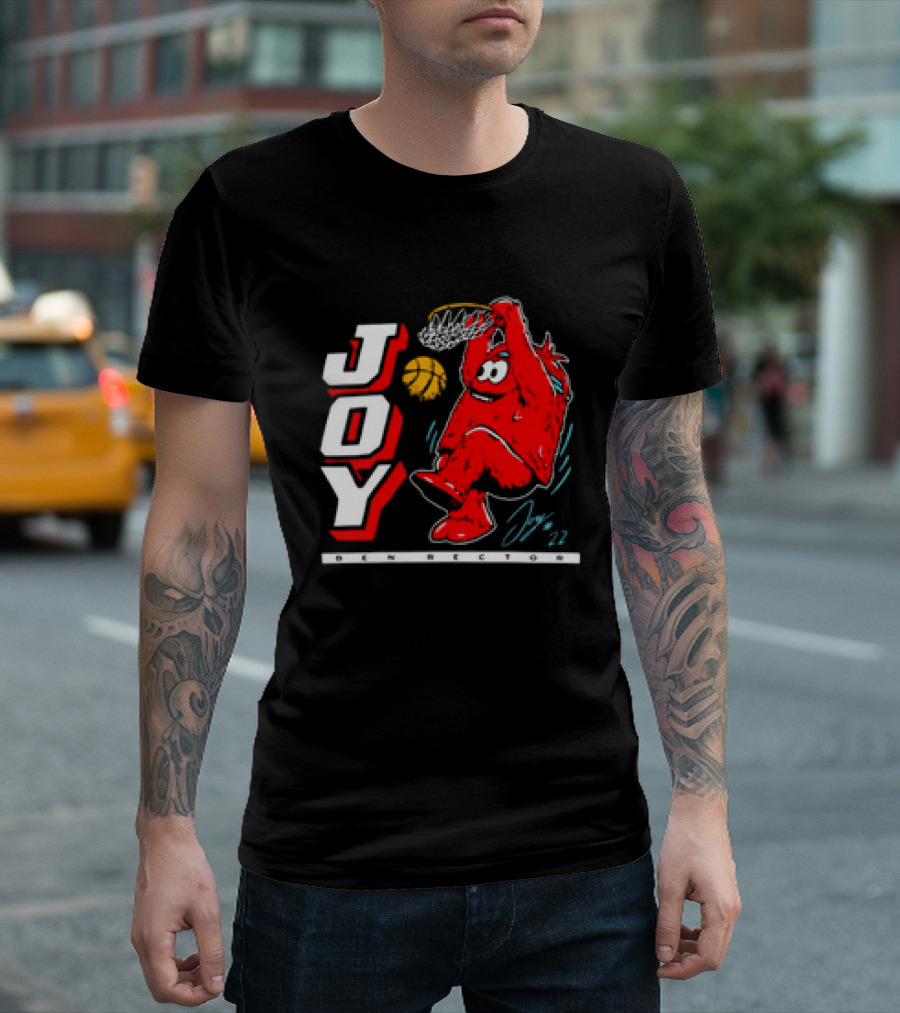 JOY Ben Rector Dunking Basketball Character T-Shirt