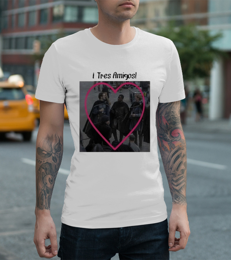 Martyn Reyne I Tres Amigos Aegon’s Friends Heart Scene T-Shirt