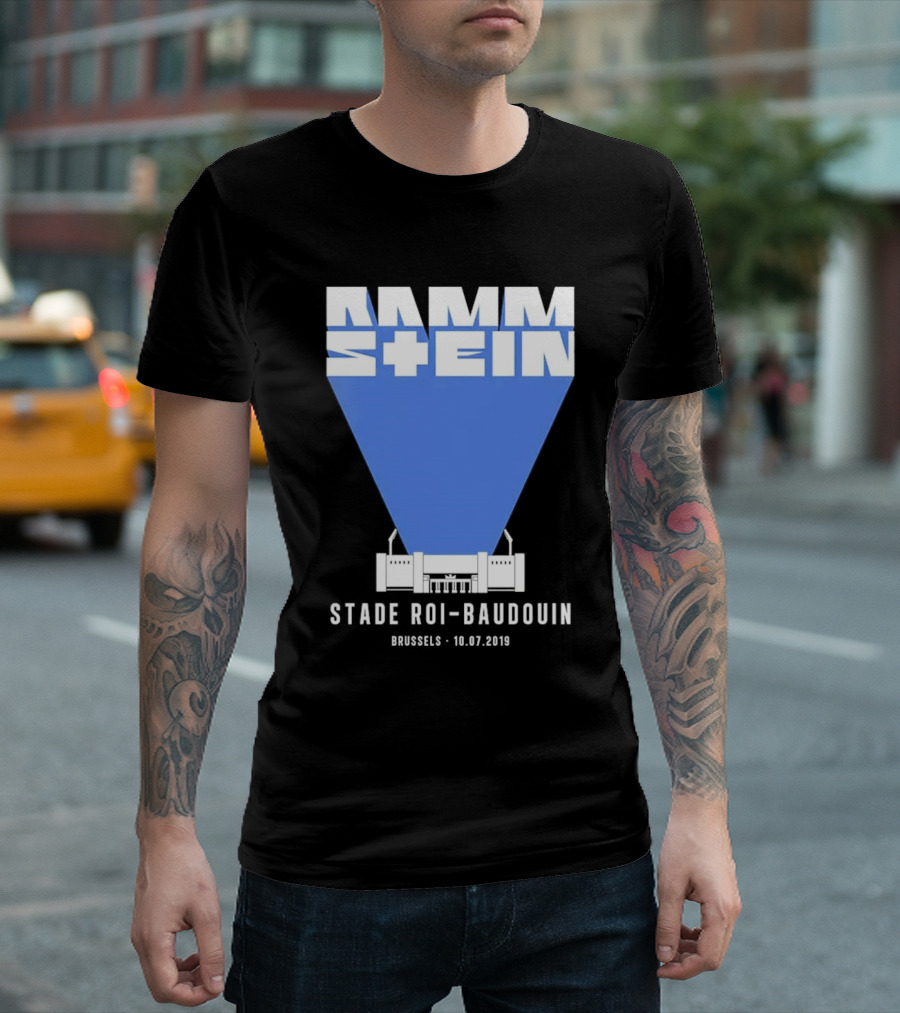 Rammstein Stade Roi-Baudouin Brussels 10.07.2019 Concert Event T-Shirt