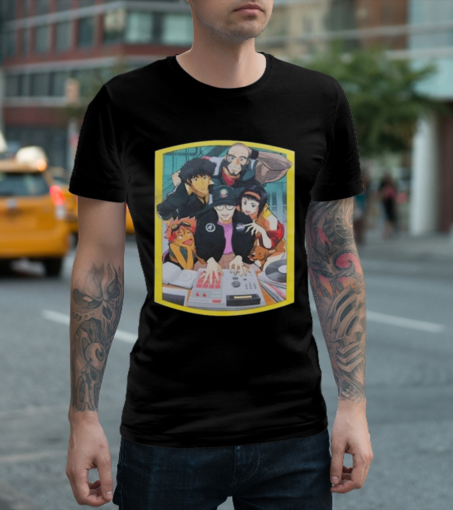 Rappy Gilmore Crunchyroll X Logic X Cowboy Bebop See You Space Cowboy Group DJ Session T-Shirt