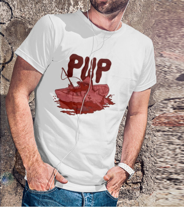 PUP Shark Attack Boat T-Shirt