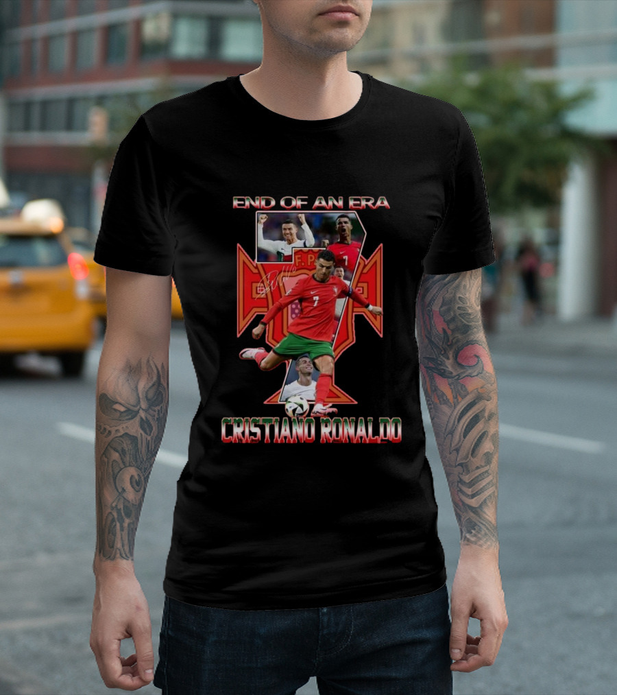 End Of An Era Cristiano Ronaldo FPF Portugal Signature 7 T-Shirt