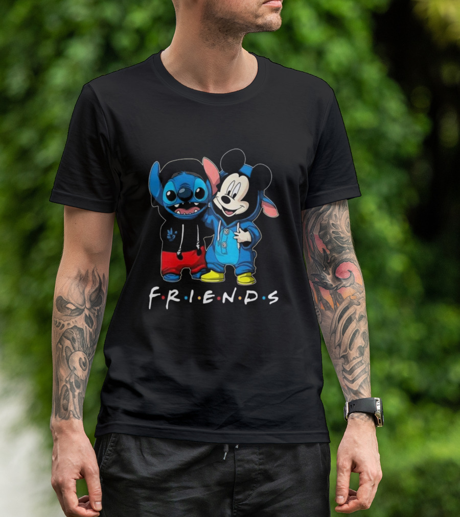 Stitch And Mickey Mouse Disney Friends Best Friends For Life T-Shirt