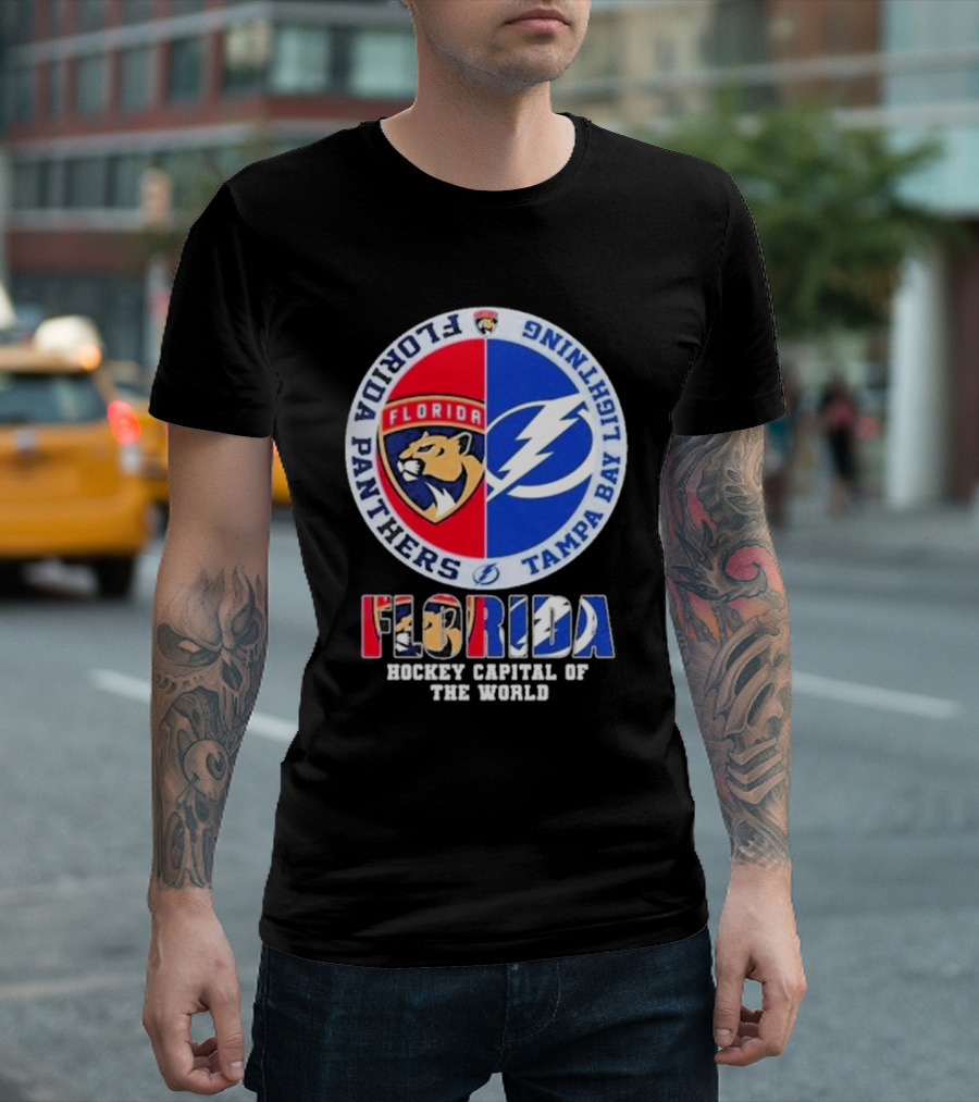 Florida Panthers Tampa Bay Lightning Florida Hockey Capital Of The World T-Shirt