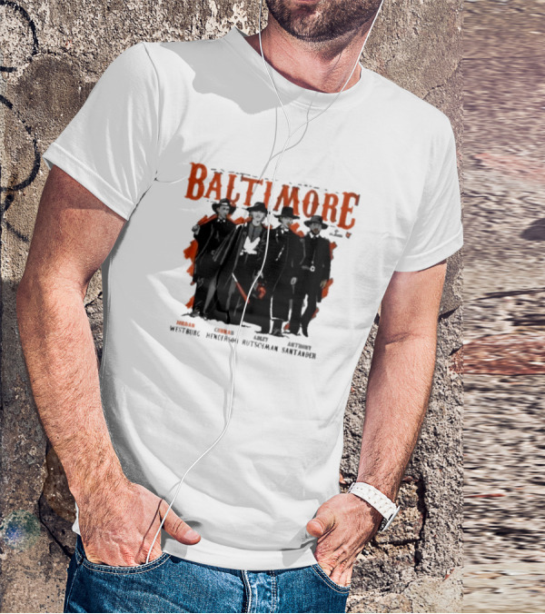 Baltimore Tombstone Sluggers Jordan Gunnar Adley Anthony Westburg Henderson Rutschman Santander T-Shirt