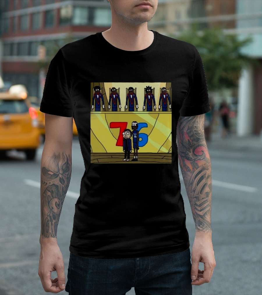 Council Of Rickys And Daryl Morty Sixers 76 T-Shirt