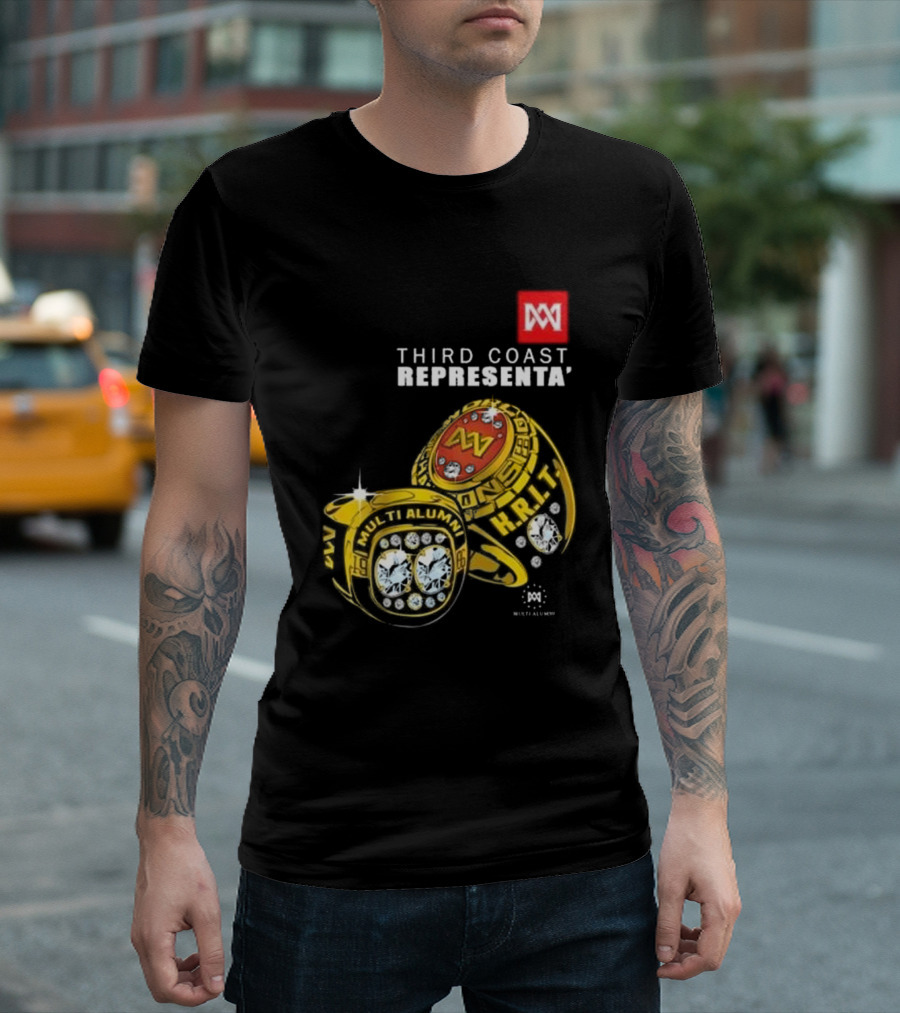 Big K.R.I.T. Third Coast Representa' Multi Alumni Champions Rings T-Shirt