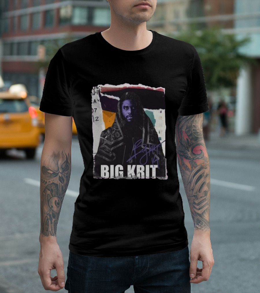 Big Krit Shop Big K.R.I.T. Signature Portrait Collage T-Shirt