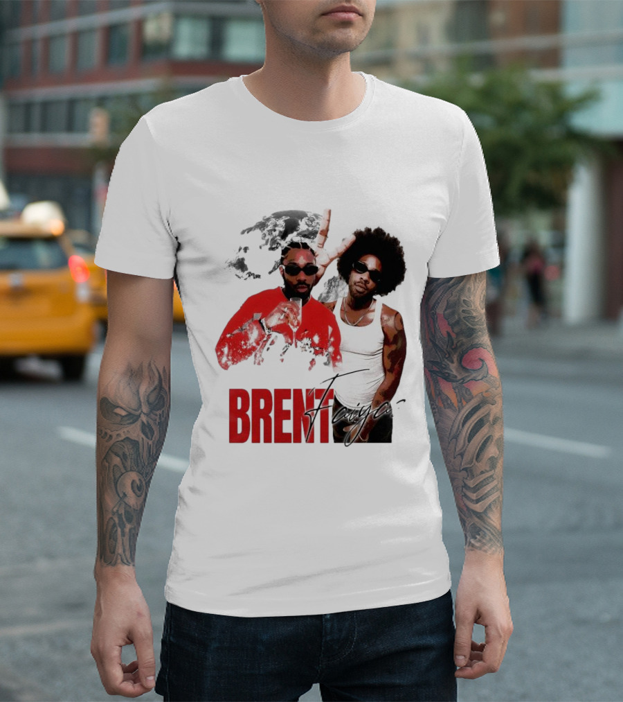 Brent Faiyaz Red Jacket and Tank Top T-Shirt
