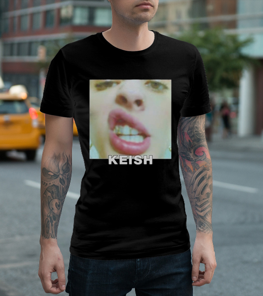 KEISH Littlekeish Keish Grilling Face Expression T-Shirt