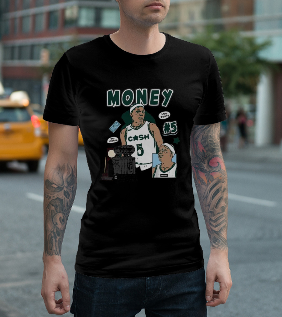 Money Cash #5 Michigan State Basketball 1,944 Points Pro Assists T-Shirt