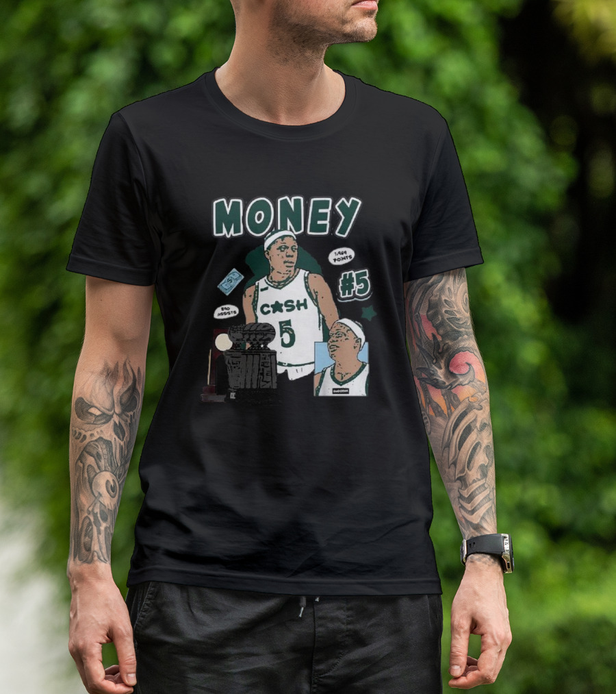 Money Cash #5 Michigan State Basketball 1,944 Points Pro Assists T-Shirt