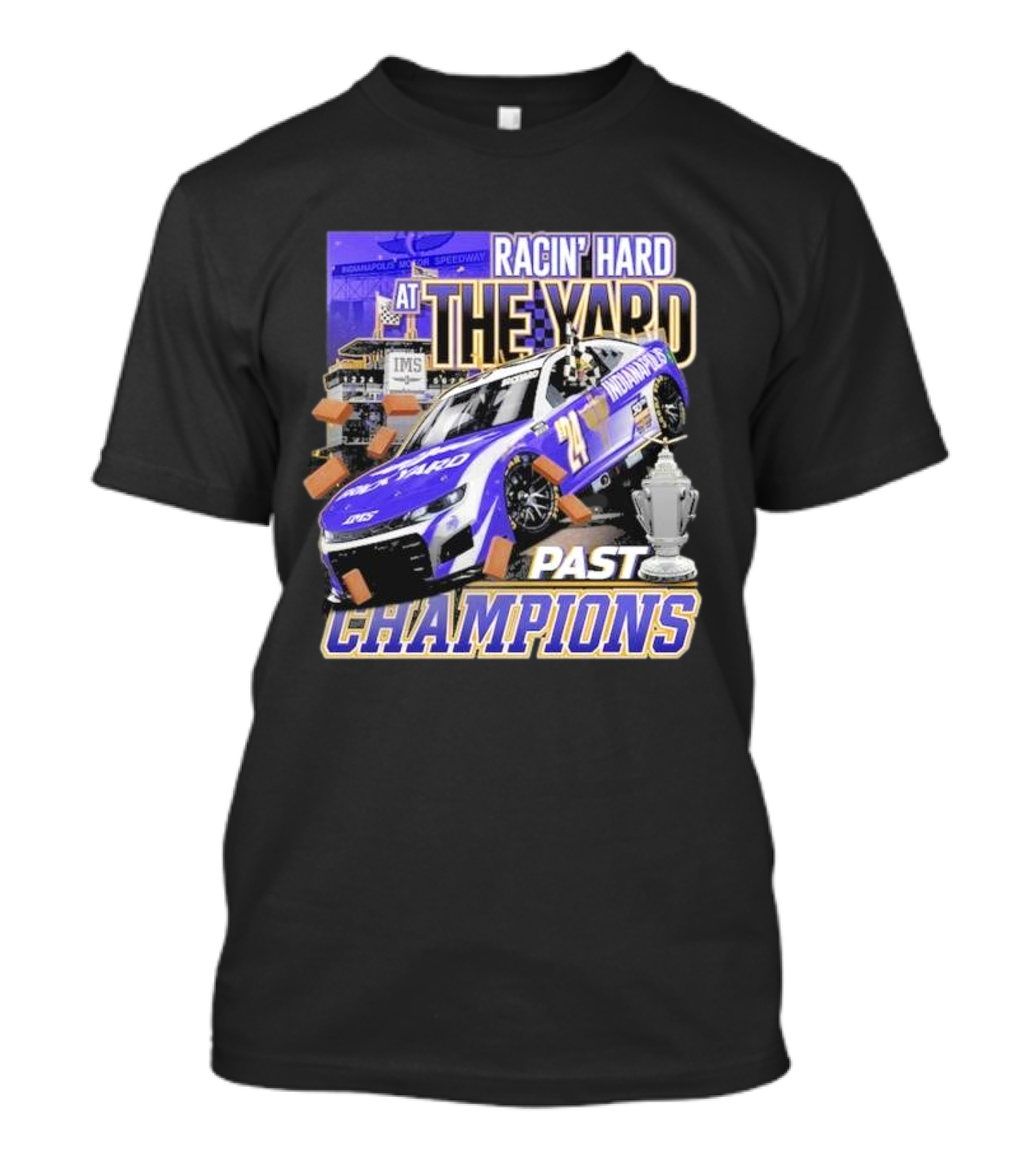 NASCAR Hendrick Motorsports Racin' Hard At The Yard Indianapolis Motor Speedway Past Champions T-Shirt
