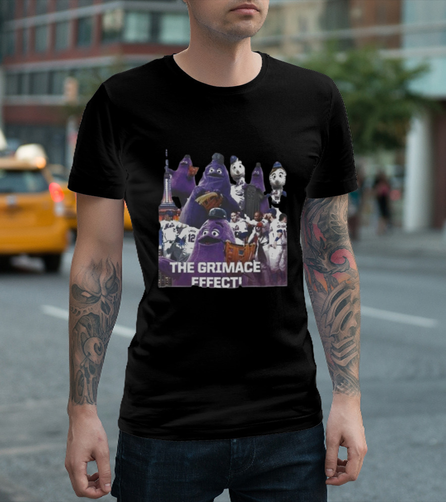 The Grimace Effect New York Mets Players and Mascots T-Shirt
