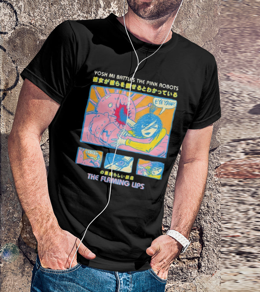 Yoshimi Battles The Pink Robots The Flaming Lips Comic T-Shirt
