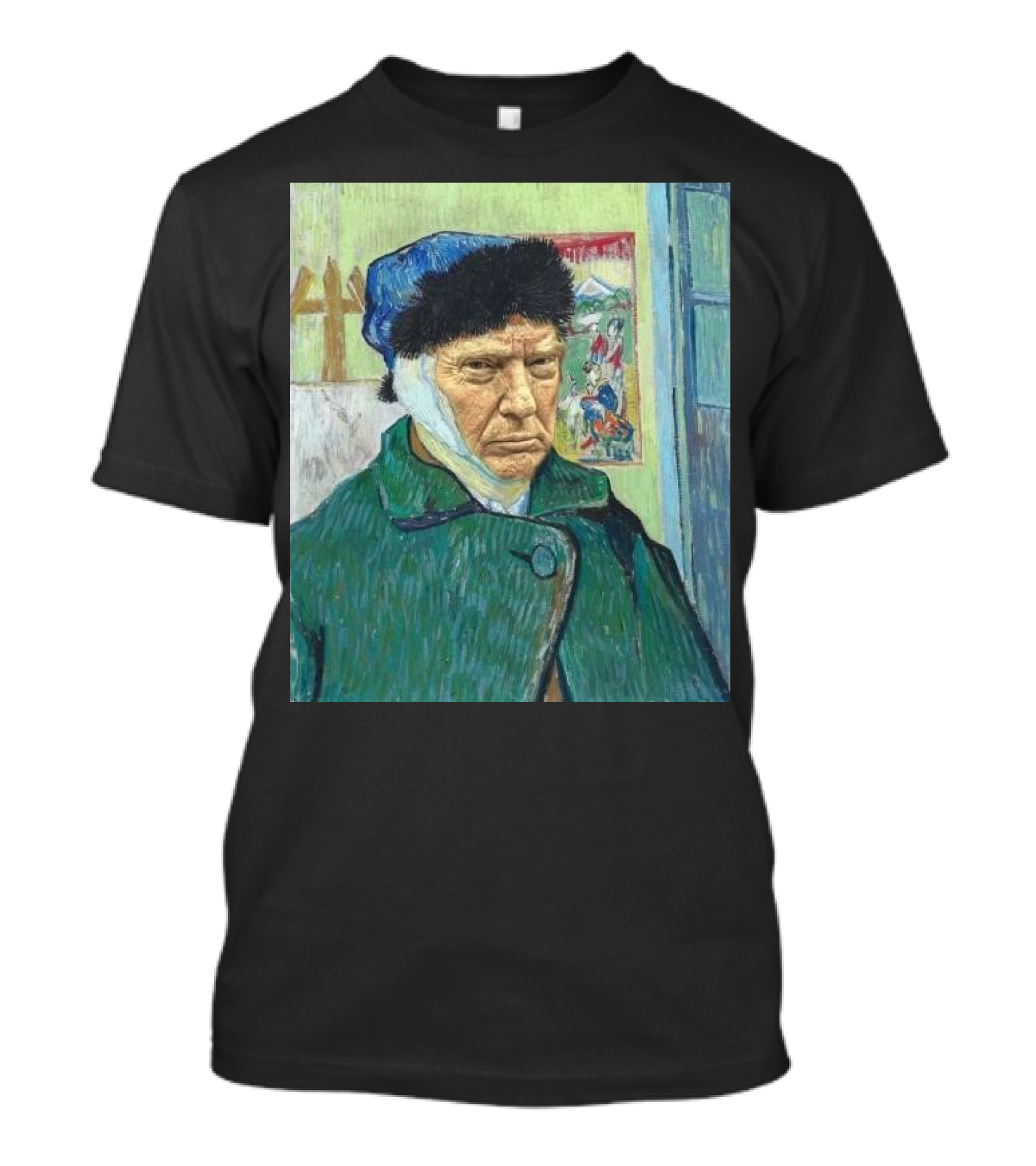 Vincent Van Gogh X Donald Trump Van Gogh Self-Portrait Mashup T-Shirt