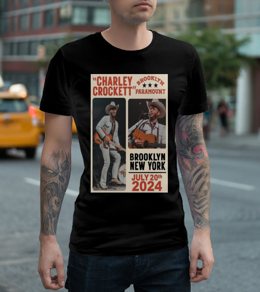 Charley Crockett Live at Brooklyn Paramount New York July 20th T-Shirt