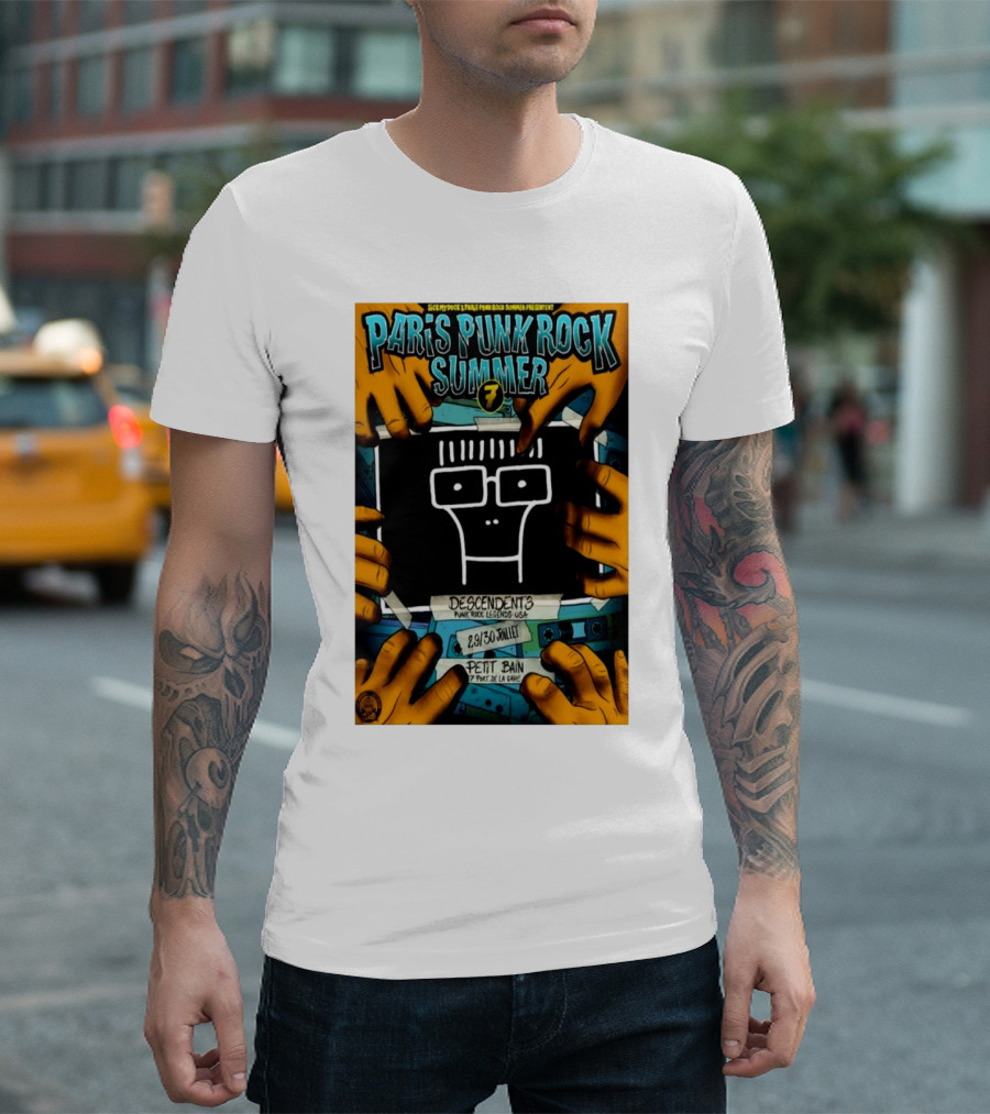 Petit Bain Paris Punk Rock Summer 7 2024 Descendents Jul 29-30 Punk Rock Legends USA T-Shirt