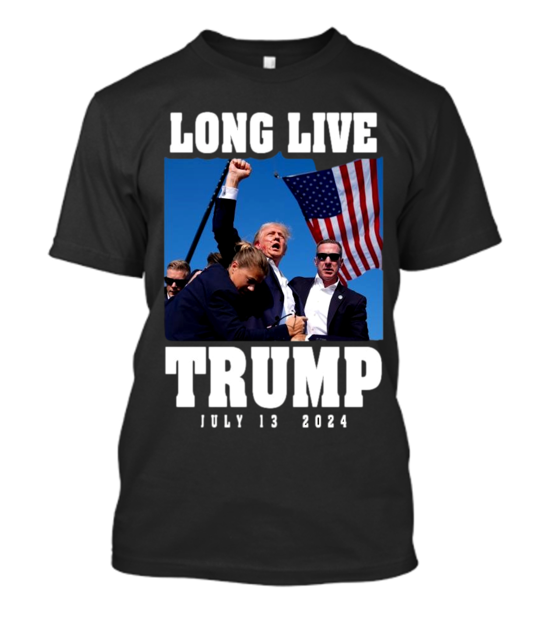 Long Live Trump July 13 2024 American Flag Celebration Event T-Shirt