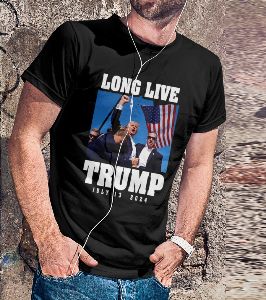Long Live Trump July 13 2024 American Flag Celebration Event T-Shirt