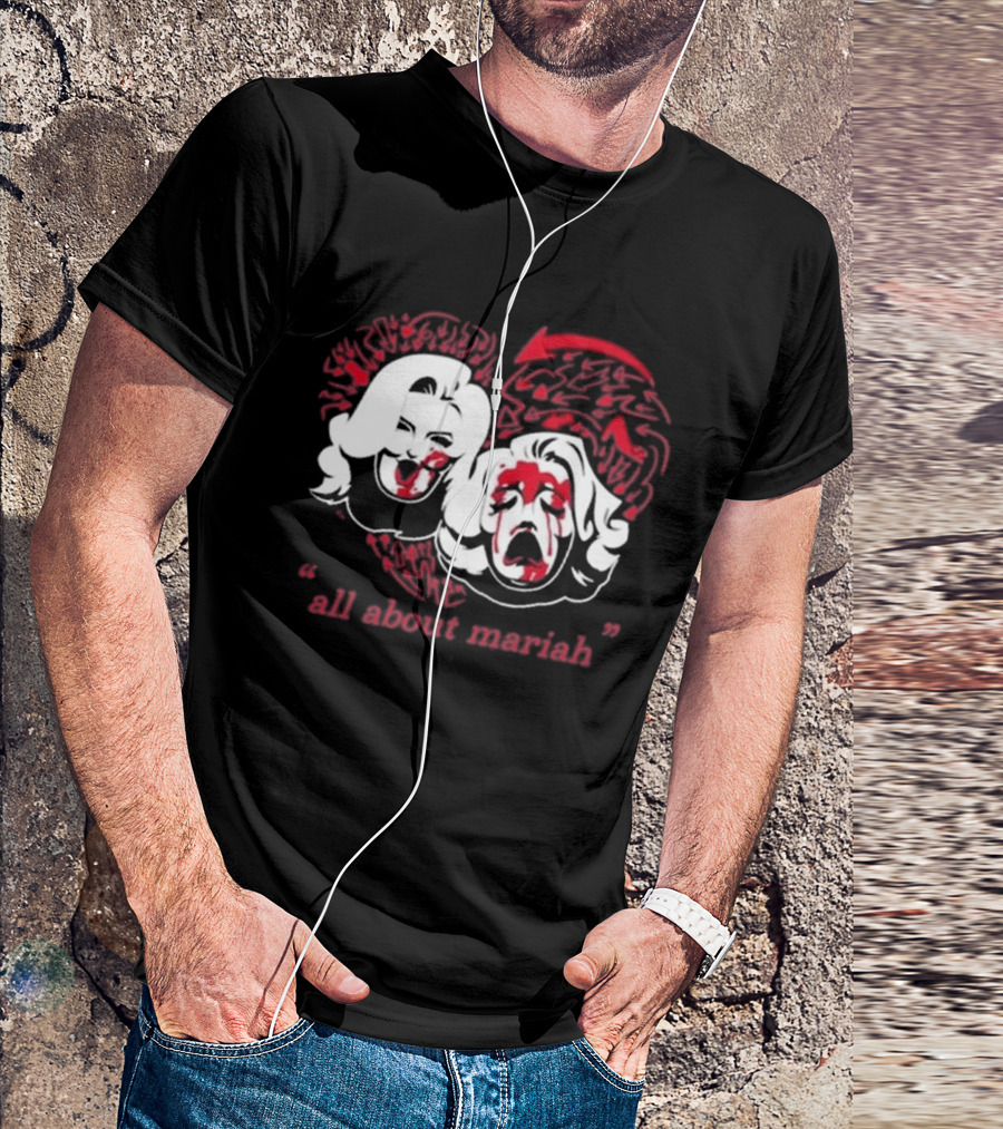 Mariahmayx All About Mariah Heart Faces Red Arrows T-Shirt