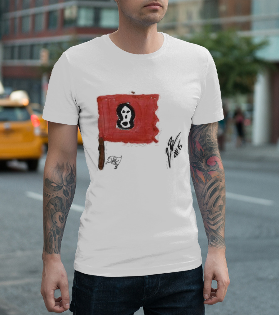 Jalen McMillan Tampa Bay Buccaneers Rookie Ash Paint Tri-Blend T-Shirt