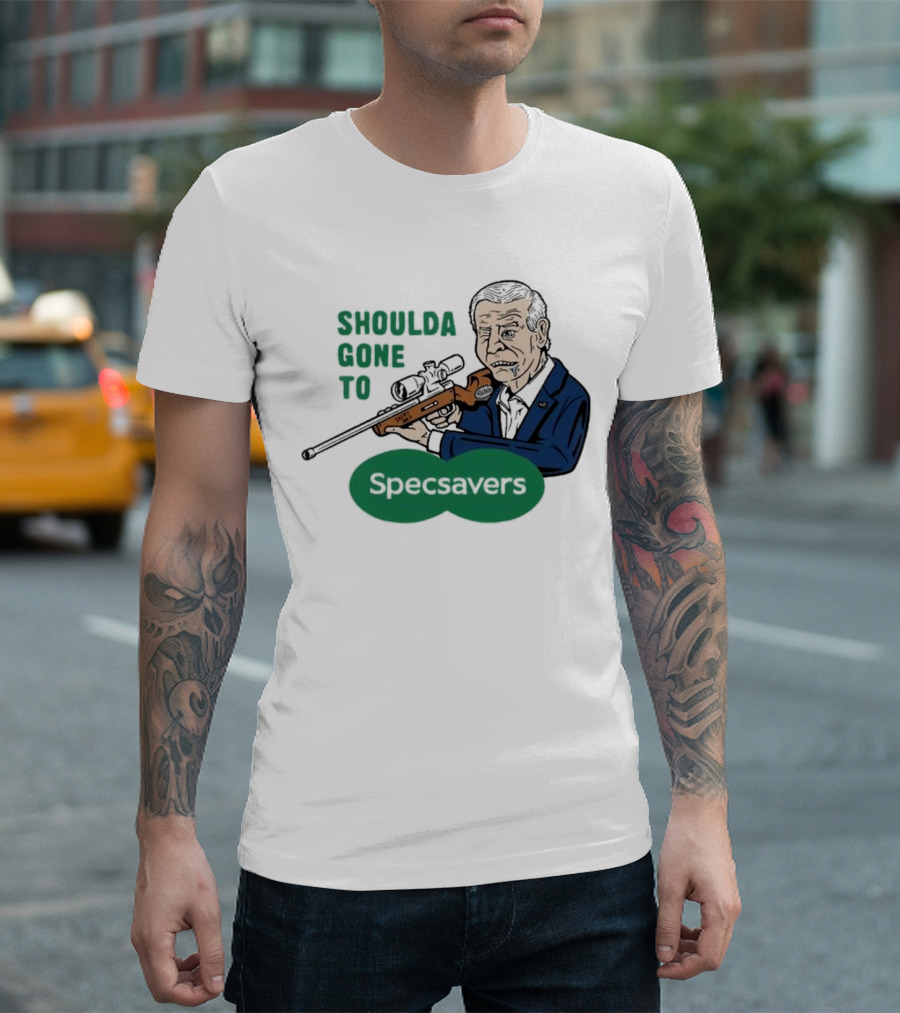 Shoulda Gone To Specsavers Joe Snipen Sniper T-Shirt