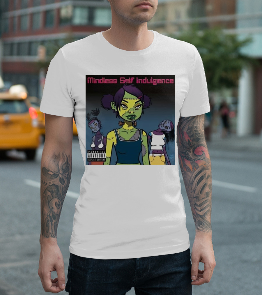 Mindless Self Indulgence Explicit Content Animated Zombie Characters T-Shirt
