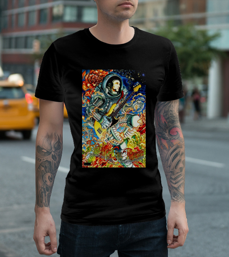 Red Hot Chili Peppers Toronto ON July 15 2024 Space Astronaut Guitar T-Shirt