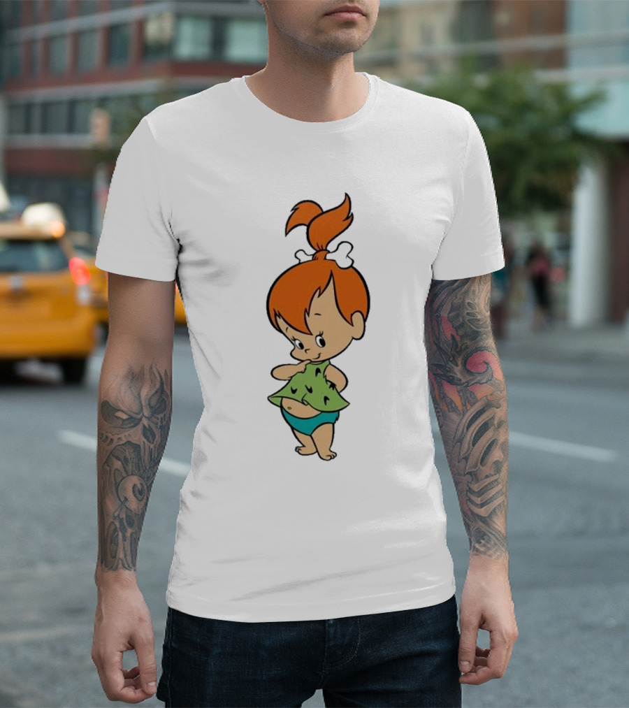 Originalkid Hanna Barbera Pebbles Flintstone Iconic Character T-Shirt