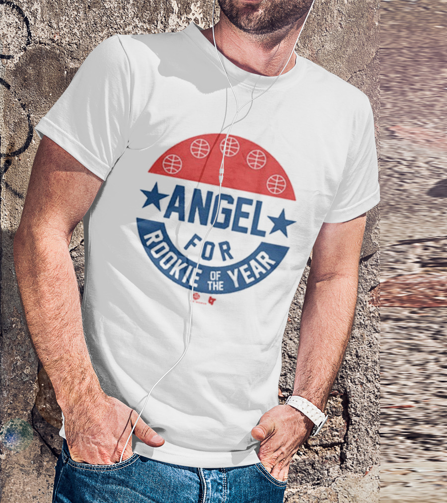 Angel Reese Basketball Icon With Stars And Rookie Of The Year Message T-Shirt