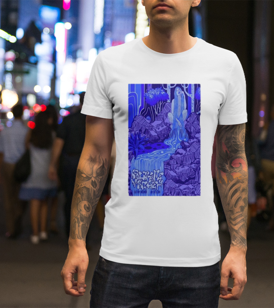 July 26-28 2024 Alpine Valley Music Theatre East Troy WI Phish Psychedelic Waterfall Scene T-Shirt